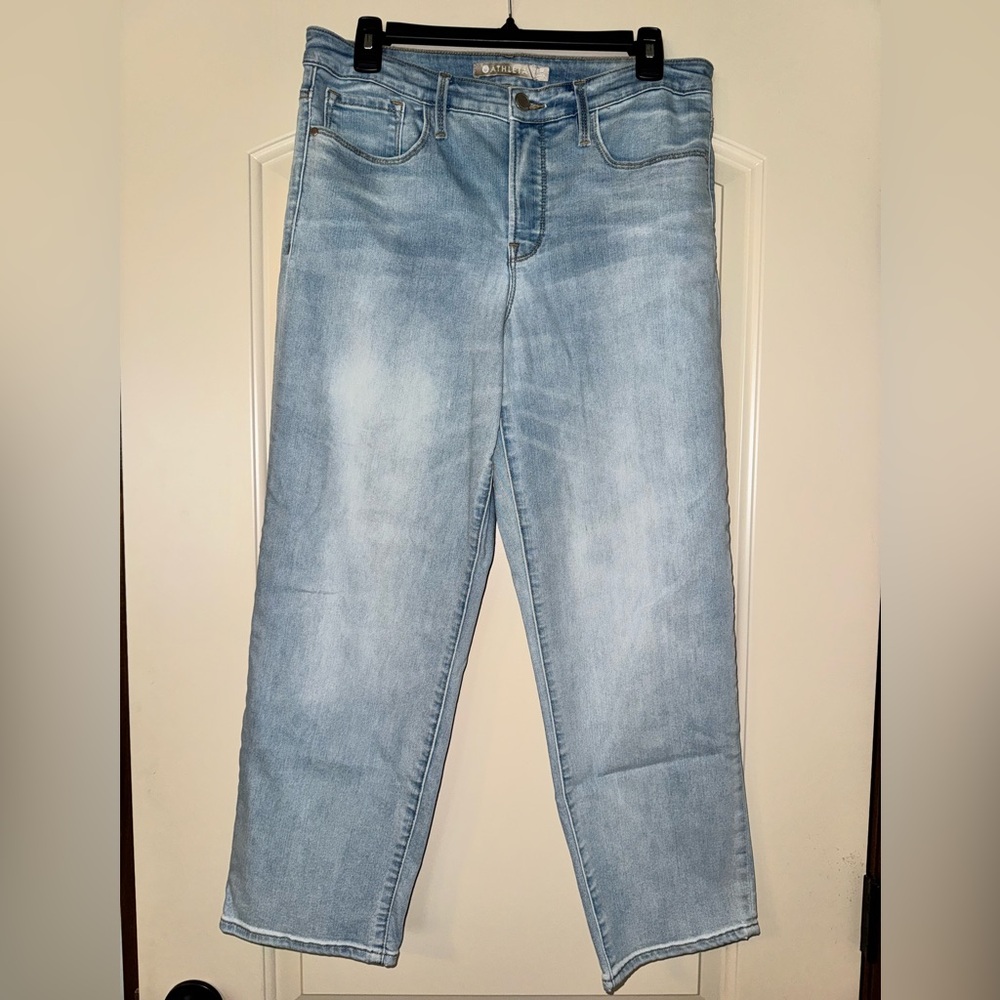 Athleta Light Blue Sculptek Skinny Jeans size 12